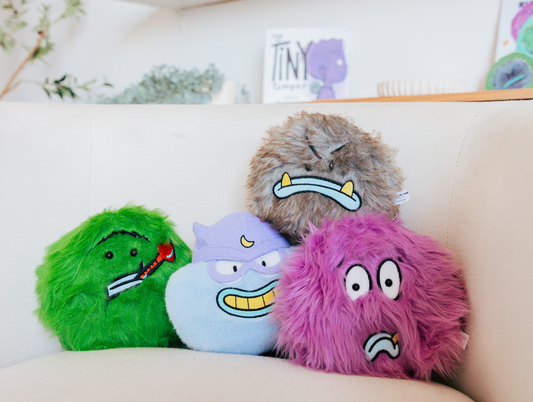 Feelings Friends 4-Friends Set, My Tiny Temper, My Scrappy Sleeper, My Fussy Fever, and My Worried Worrier